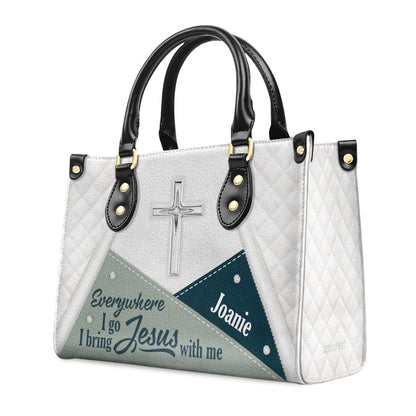 Faith-Inspired Leather Handbag - Personalized Christian Gift for Women GMJSLB200082
