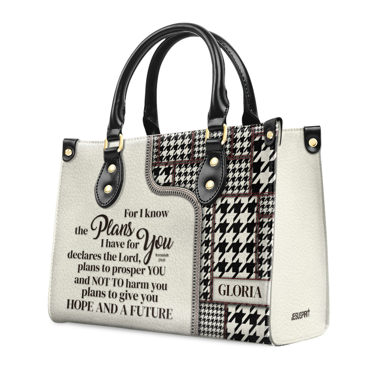 Jeremiah 29:11 Gift for Women - Personalized Leather Handbag GMJSLB200077