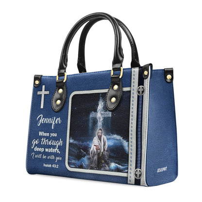 Faith-Based Quote - Personalized Leather Handbag GMJSLB200103