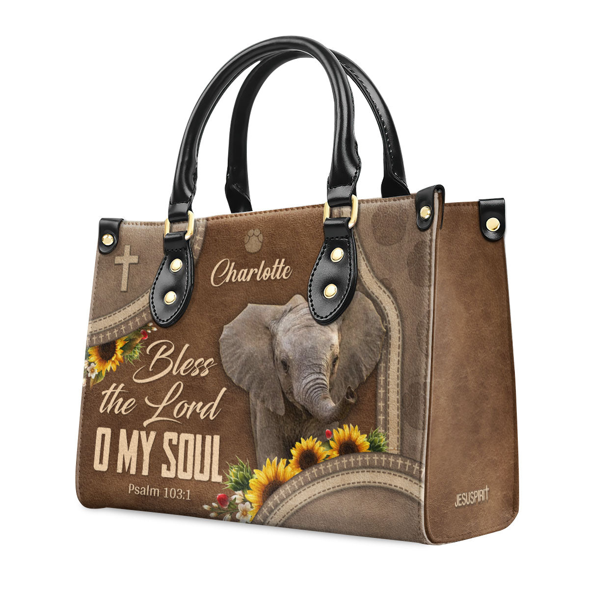 Bless The Lord O My Soul - Personalized Leather Handbag - Gift for Women GMJSLB200111