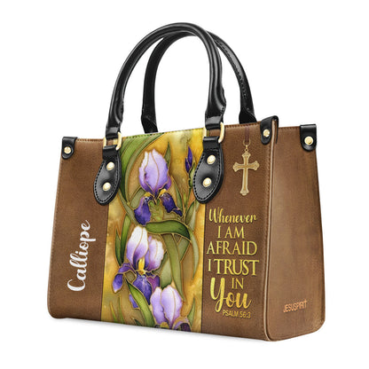 Faith-Based Quote - Personalized Leather Handbag GMJSLB200088