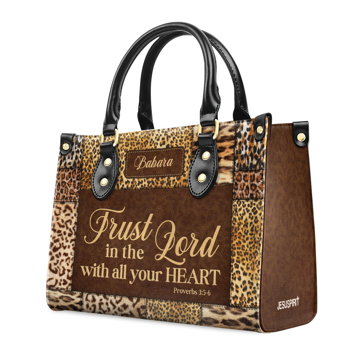 Trust In The Lord - Personalized Leather Handbag GMJSLB200049