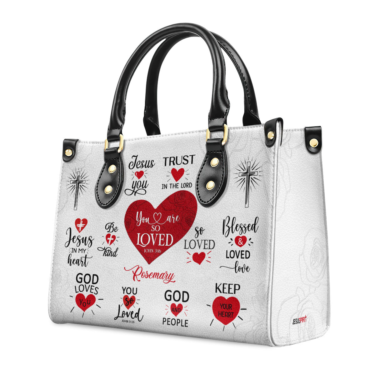 You Are So Loved - Personalized Leather Handbag - Gift for Christian Women GMJSLB200068