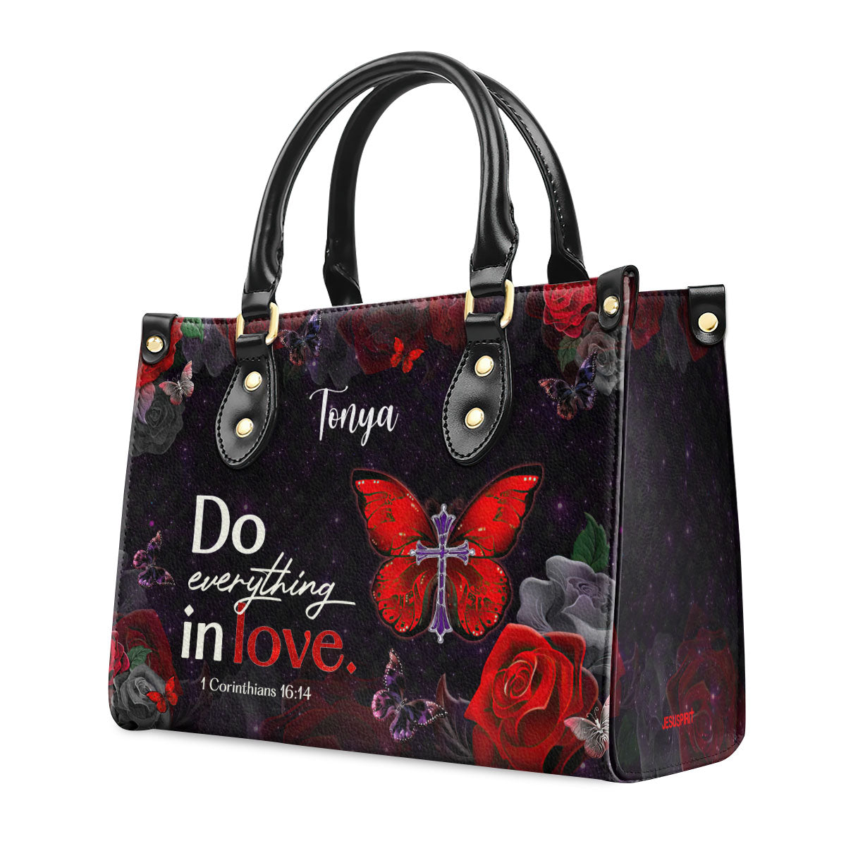 Do Everything in Love - Personalized Leather Handbag GMJSLB200065