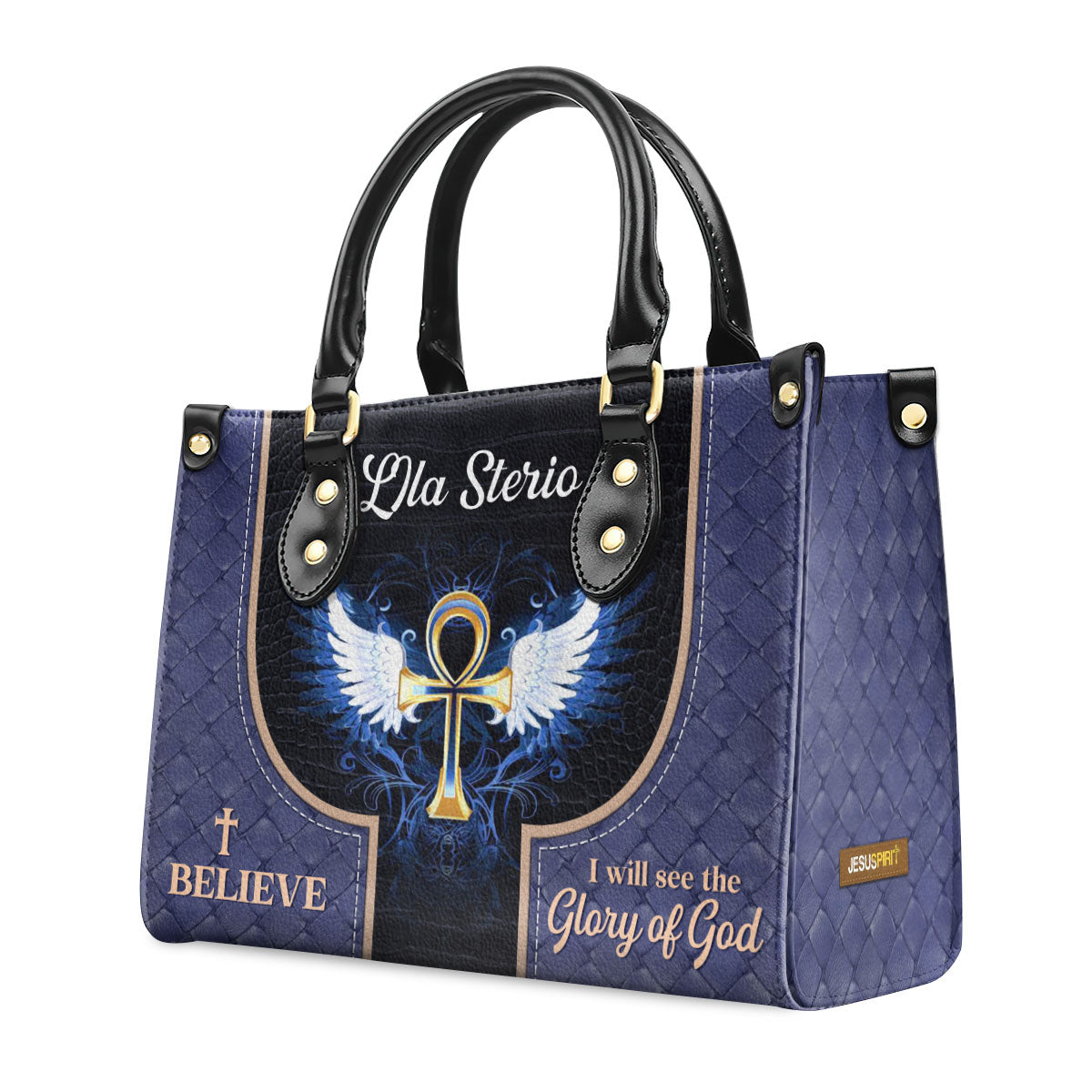 Faith Quote - Personalized Leather Handbag GMJSLB200112