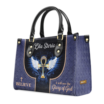 Faith Quote - Personalized Leather Handbag GMJSLB200112