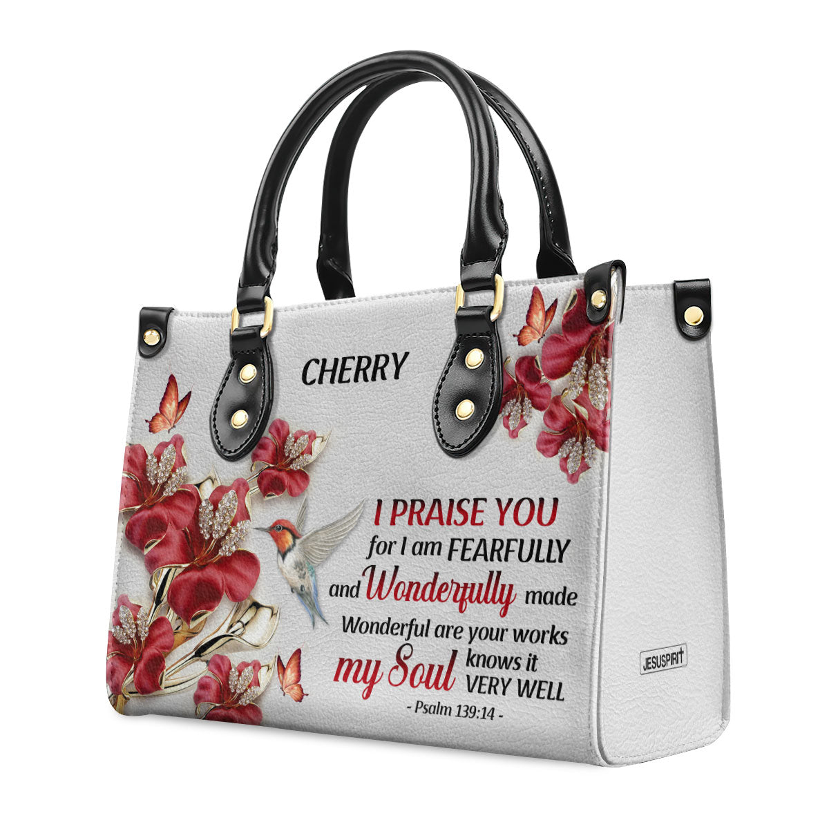 Fearfully And Wonderfully Made - Personalized Leather Handbag GMJSLB200115