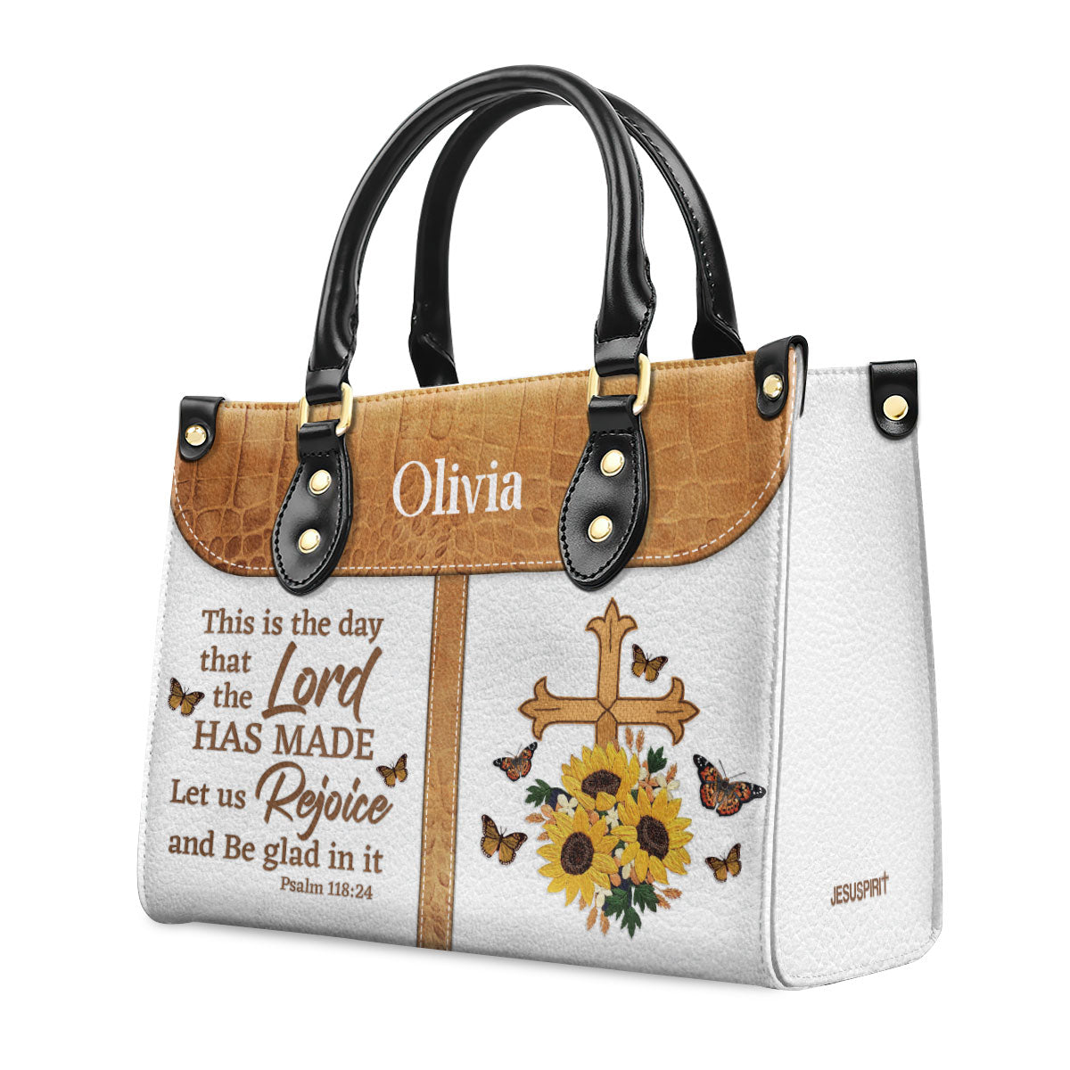Faith-Inspired Gift - Personalized Leather Handbag GMJSLB200081