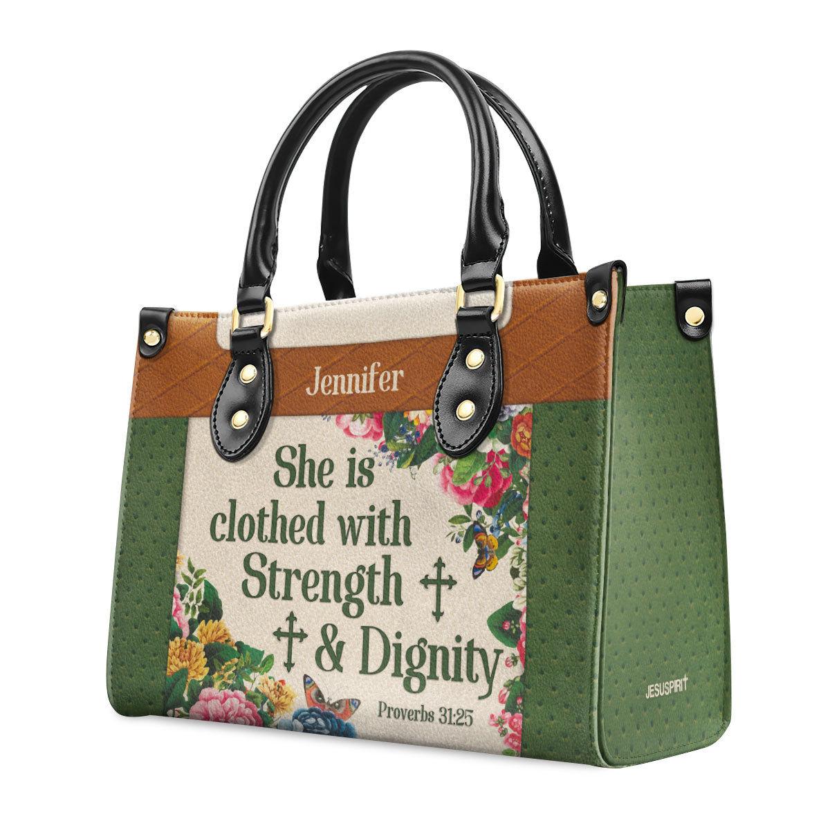 Bible Verse - Personalized Leather Handbag for Women GMJSLB200110