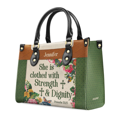 Bible Verse - Personalized Leather Handbag for Women GMJSLB200110
