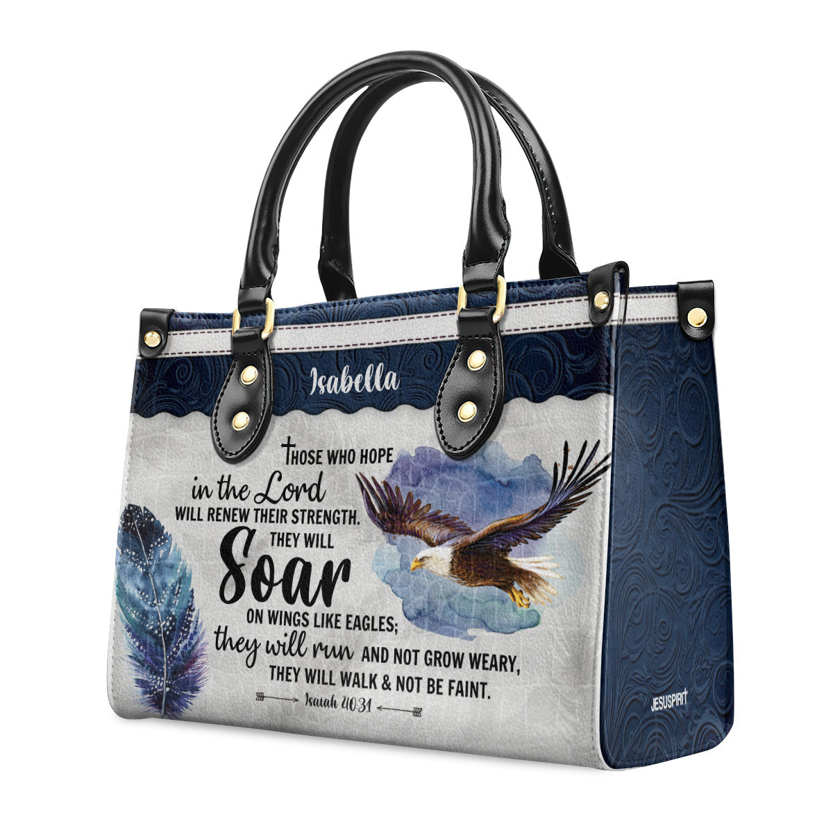 Hope In The Lord - Personalized Leather Handbag GMJSLB200109