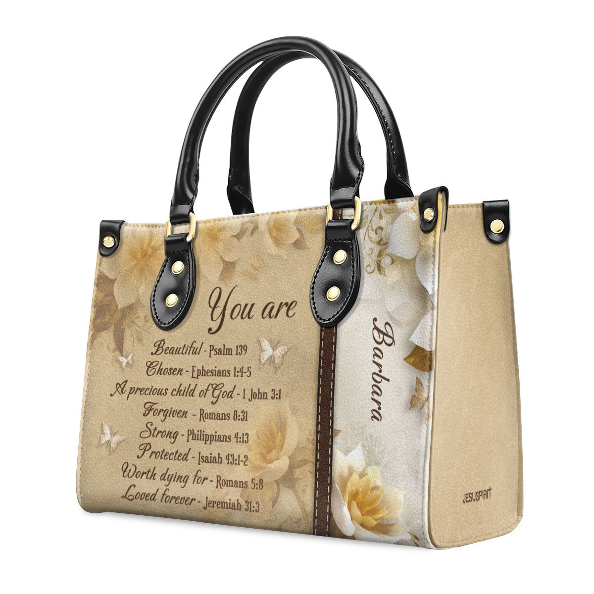 You Are Protected - Personalized Leather Handbag GMJSLB200090