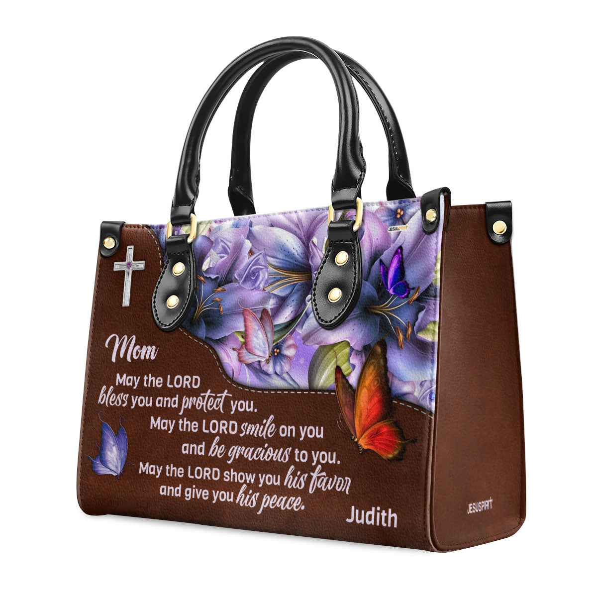 May The Lord Bless You - Personalized Leather Handbag GMJSLB200095