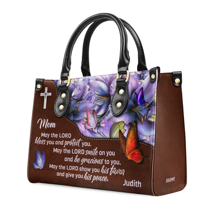 May The Lord Bless You - Personalized Leather Handbag GMJSLB200095