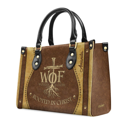 Woman of Faith - Personalized Leather Handbag GMJSLB200081