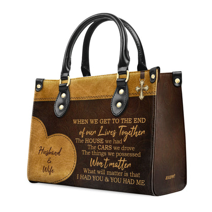 Faith-Inspired - Personalized Leather Handbag GMJSLB200083