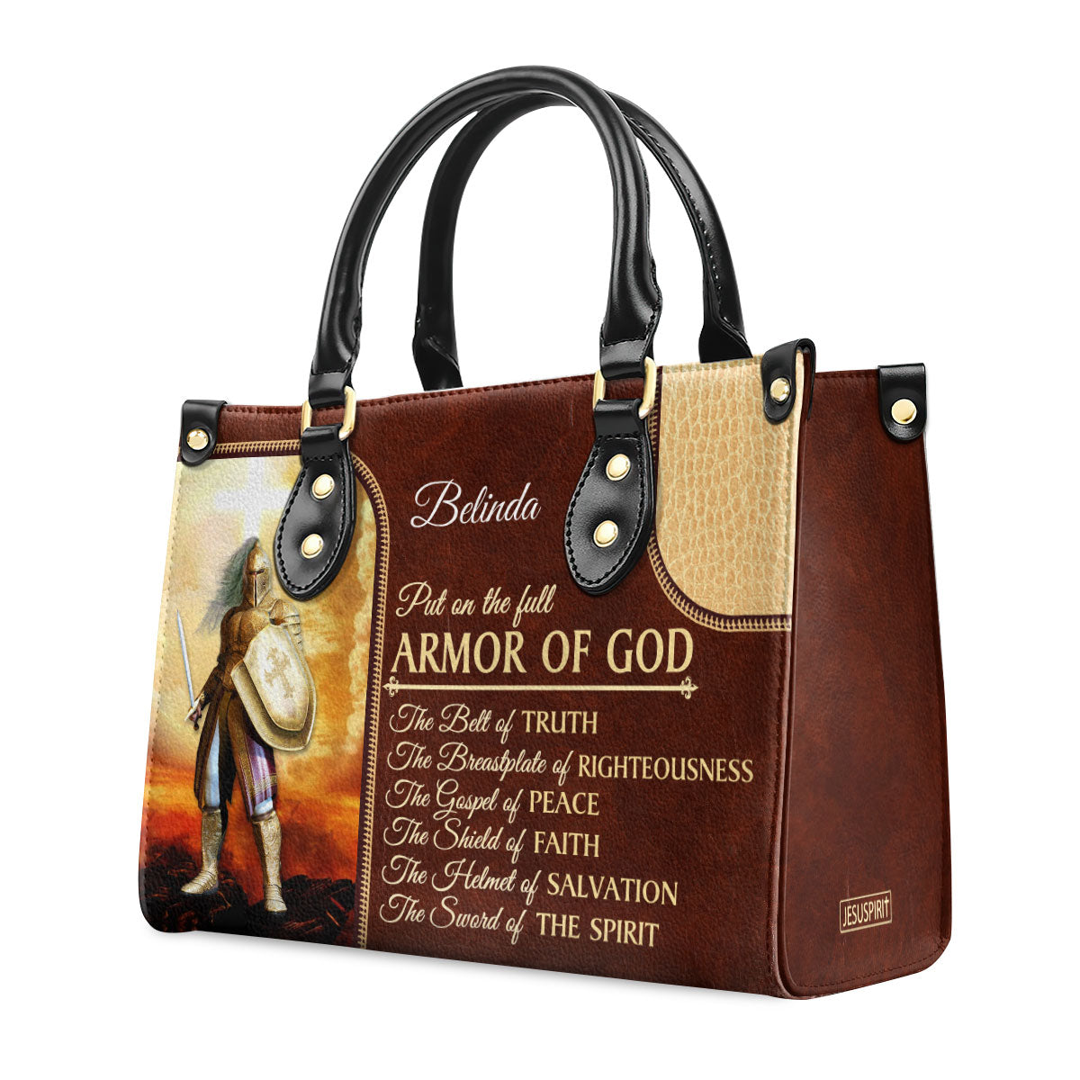 Faith Quote - Personalized Leather Handbag GMJSLB200091