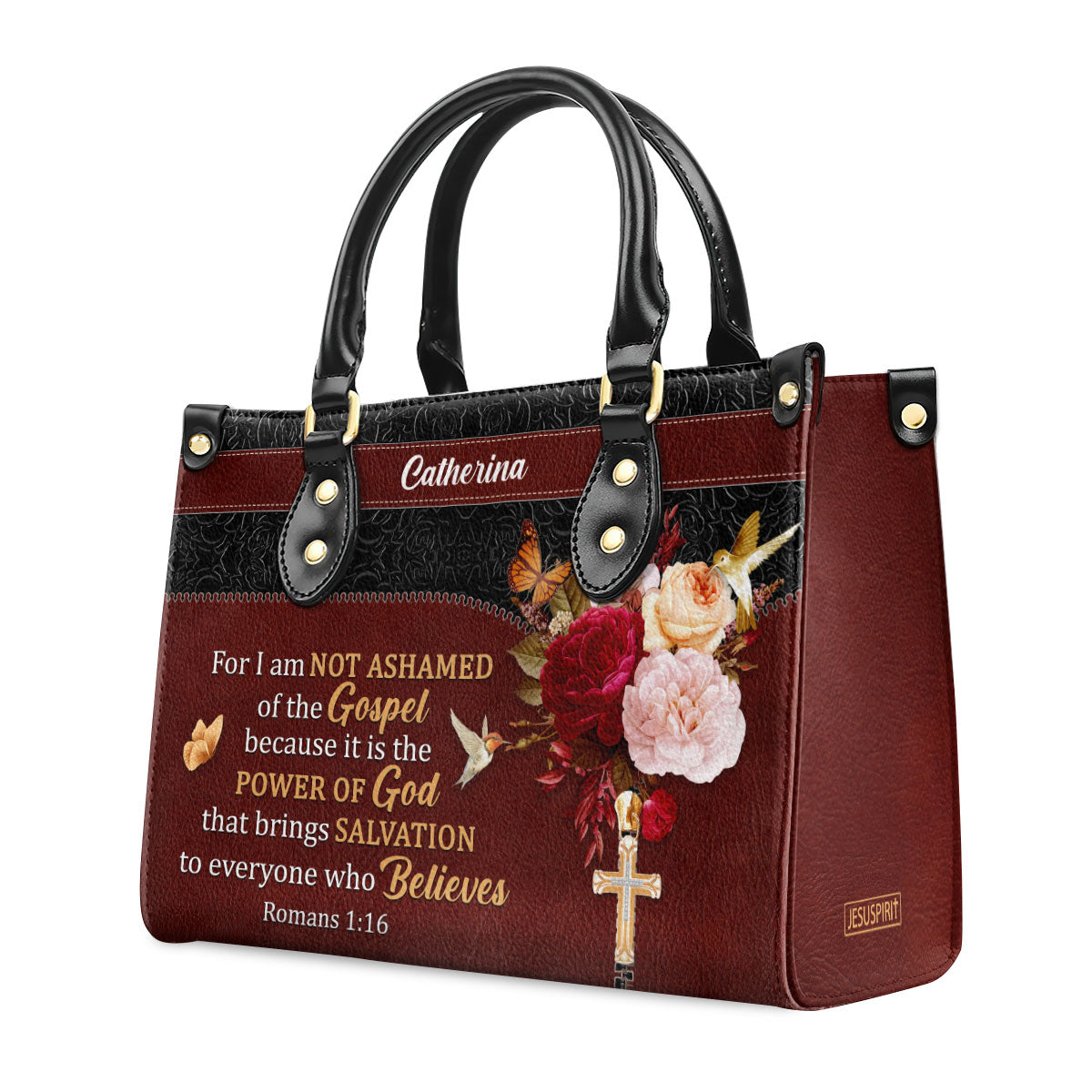 Faith-Inspired - Personalized Leather Handbag GMJSLB200080