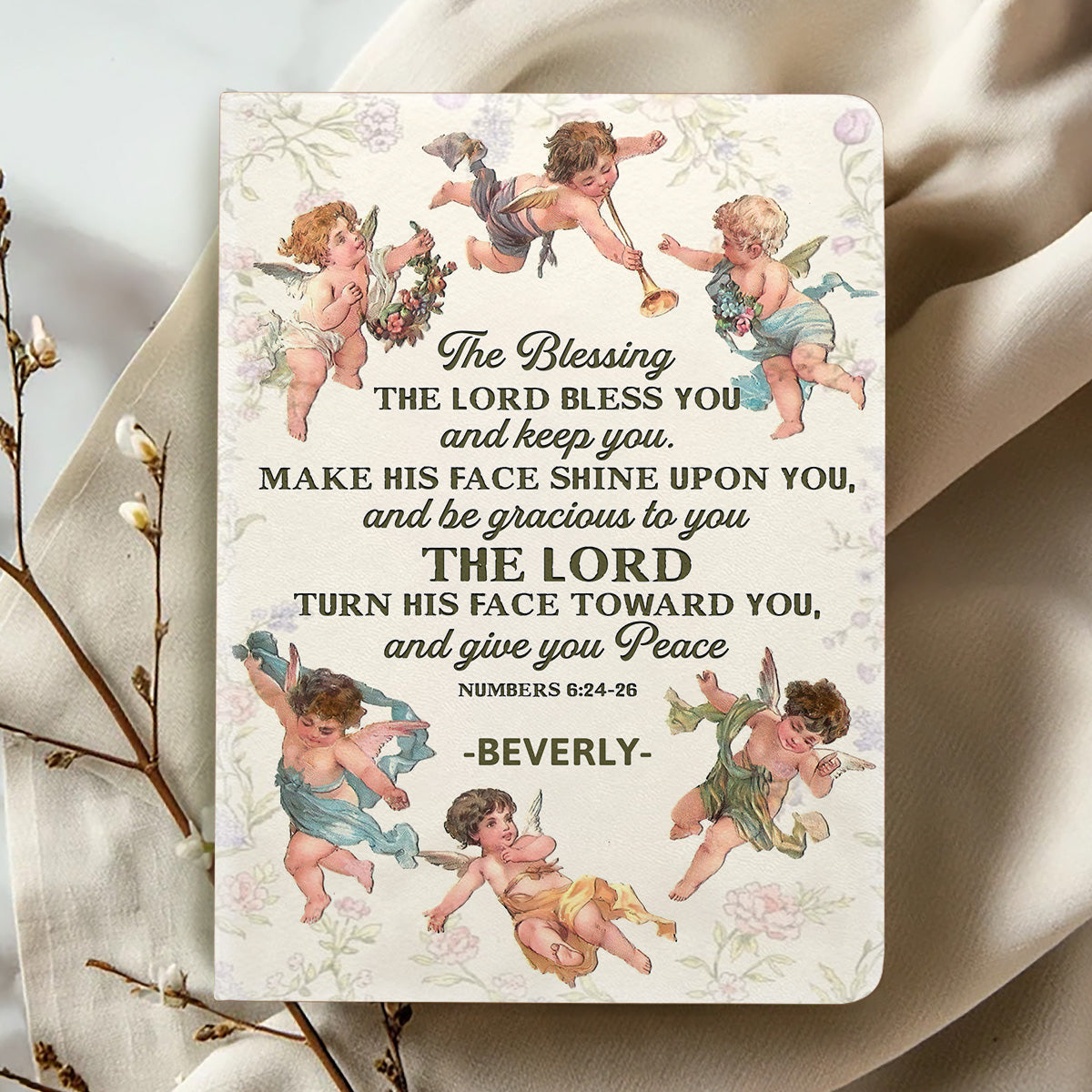 The Blessing - Personalized Leather Cover Notebook GMJSNB200112