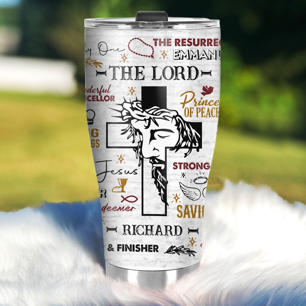 Jesus The Lord Of Lords - Personalized Tumbler - Faithful Drinkware