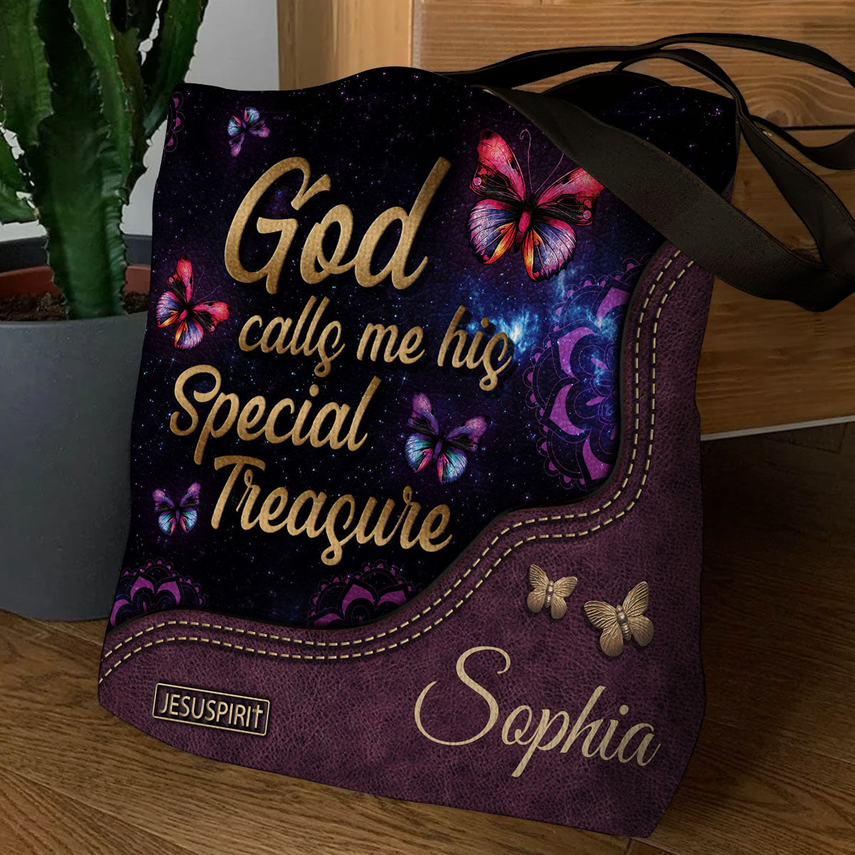 Matthew 5:8 Gift for Women - Personalized Tote Bag GTTJS10102