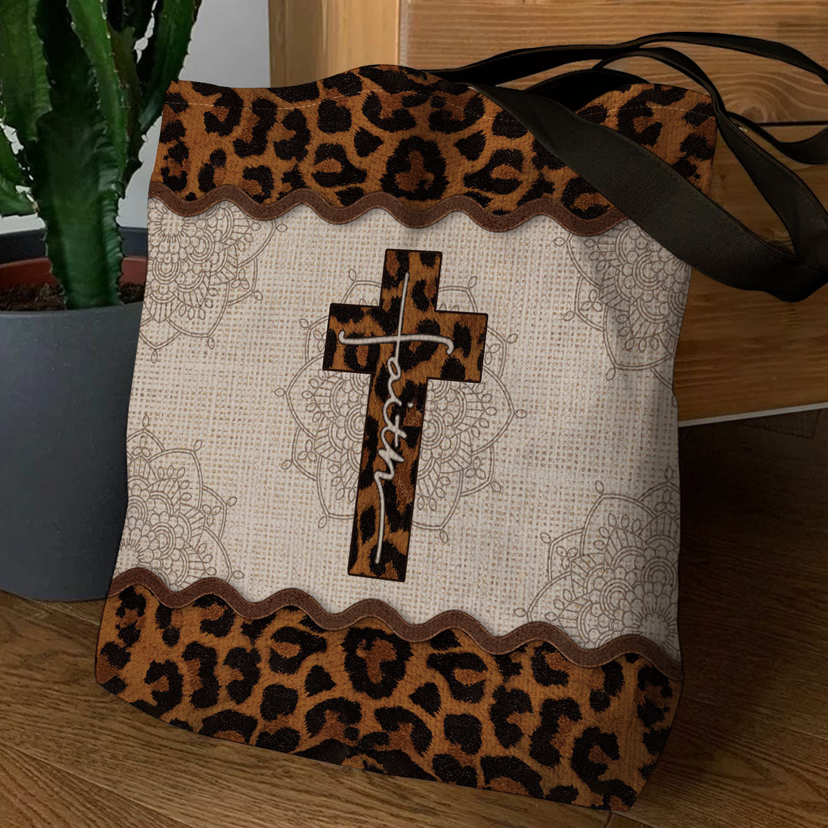 Cross Inspirational Tote Bag for Christian Women GTTJS10213