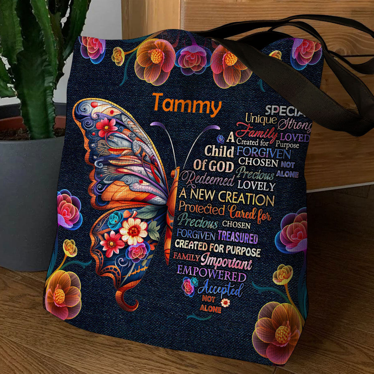 Jesus Spirit Gift for Women - Personalized Christian Tote Bag GTTJS10050