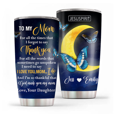 Thankful for You - Personalized Stainless Steel Tumbler