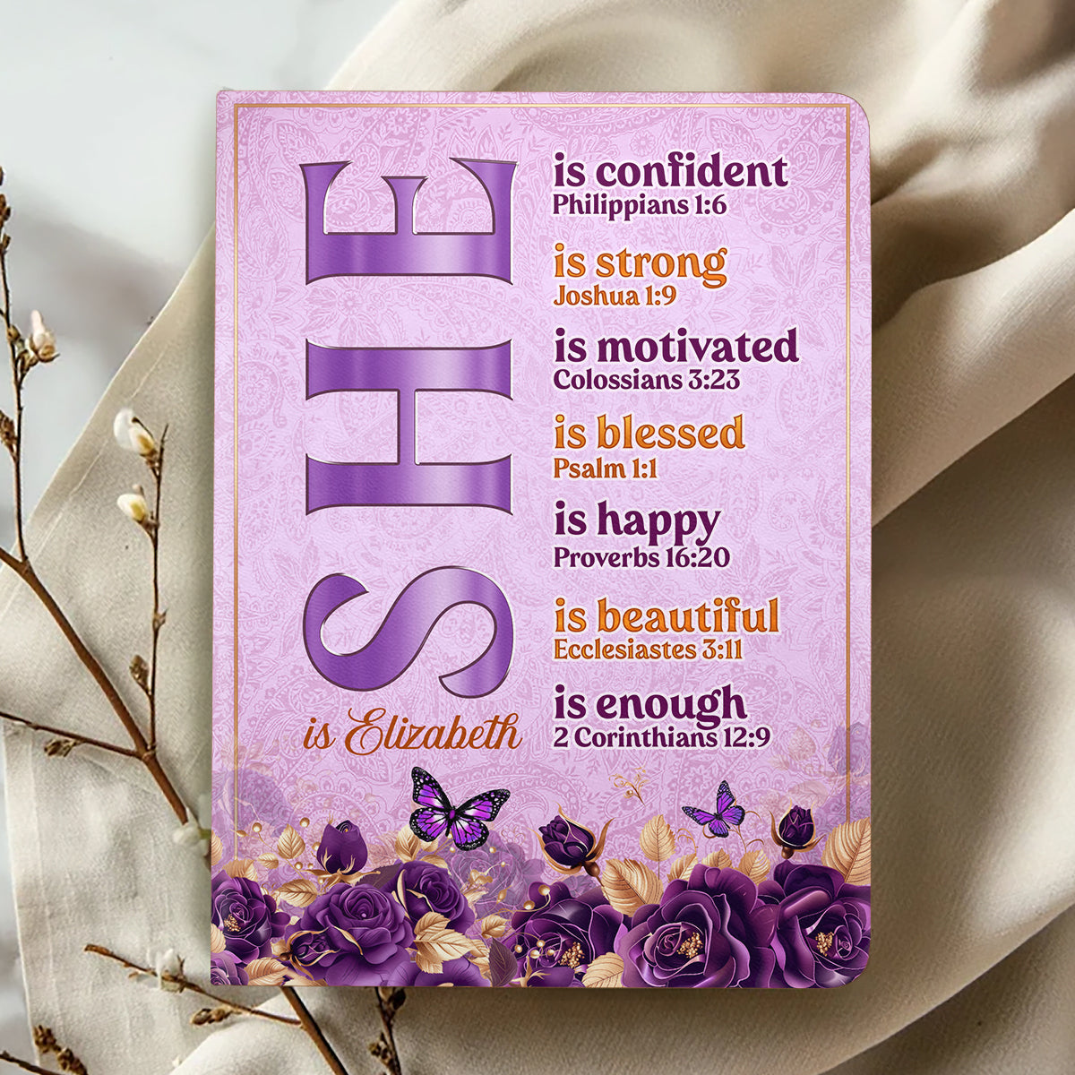 She Is - Personalized Leather Cover Notebook GMJSNB200037
