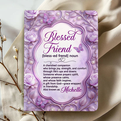 Blessed Friend - Personalized Leather Notebook GMJSNB200034