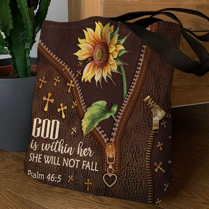 God Is Within Her - Inspirational Tote Bag for Women GTTJS10345