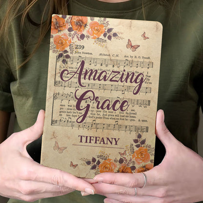 Amazing Grace - Gift for Daughter - Personalized Leather Notebook GMJSNB200125