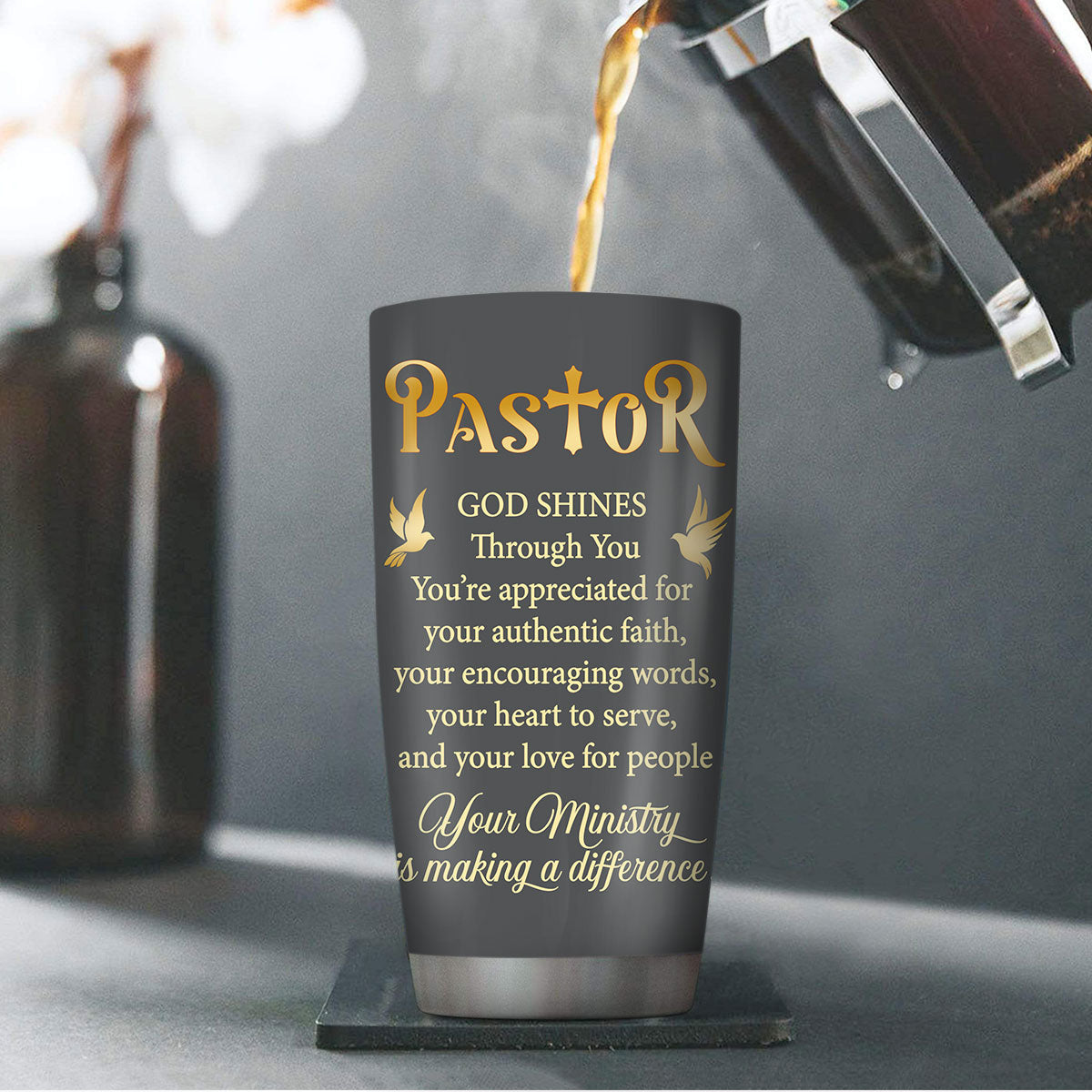 Grace And Peace - Personalized Stainless Steel Tumbler