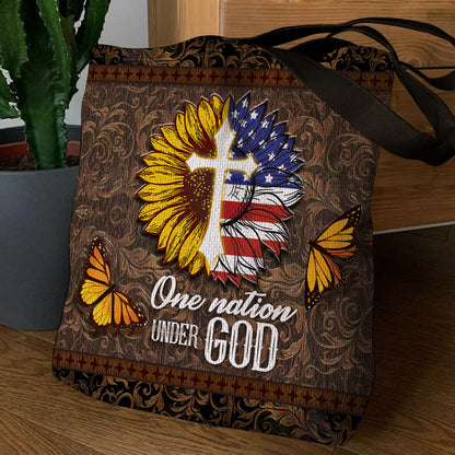 One Nation Under God - Patriotic Tote Bag GTTJS10341
