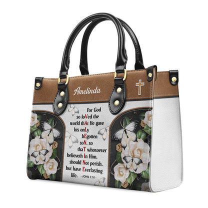 John 3:16 Verse - Christian Leather Handbag GMJSLB200061