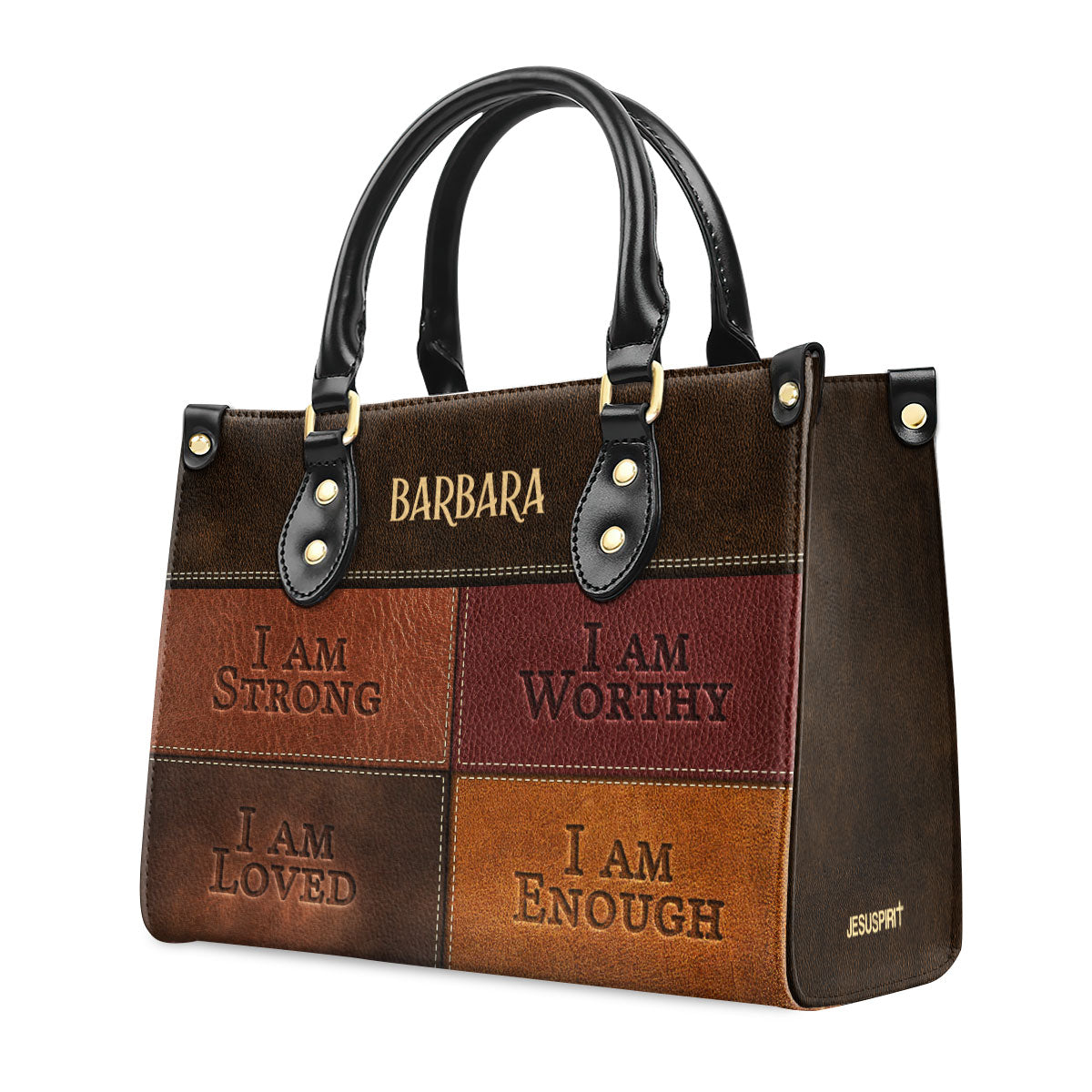 I Am Strong - Personalized Leather Handbag - Gift for Women GMJSLB200042
