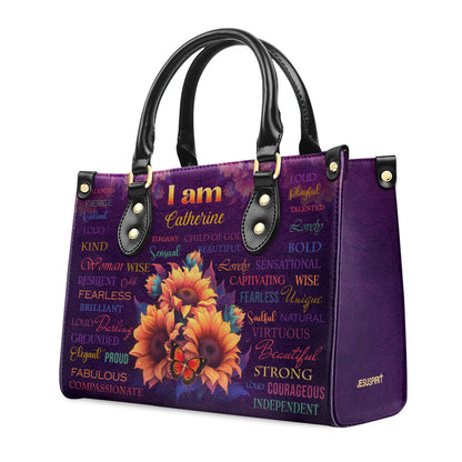 Faith-Inspired - Leather Handbag with Sunflower Design GMJSLB200032