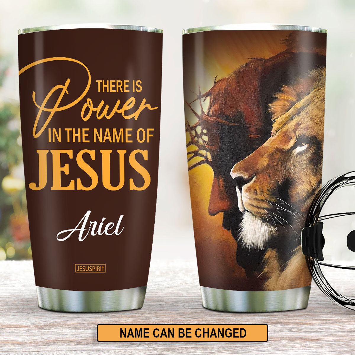 Power in Jesus - Personalized Stainless Steel Tumbler