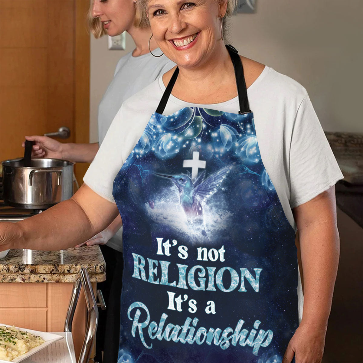 It's Not Religion It's A Relationship - Christian Apron
