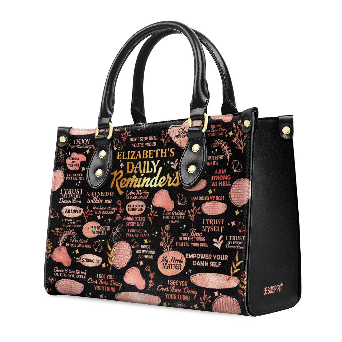 Daily Reminders - Personalized Leather Handbag GMJSLB200023
