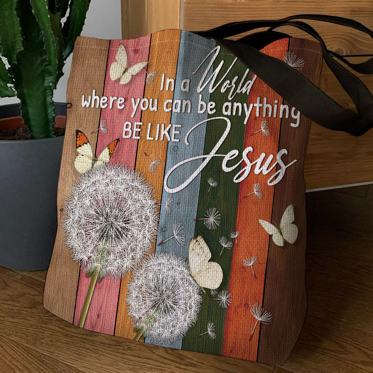 Be Like Jesus - Inspirational Dandelion Tote Bag GTTJS10332