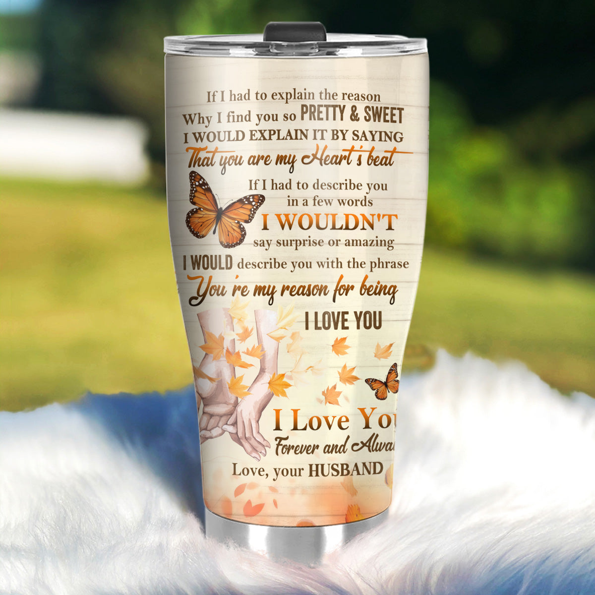 Sentimental Couple Gift - Personalized Stainless Steel Tumbler