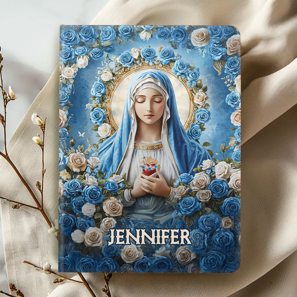 Heavenly Grace - Personalized Leather Cover Notebook GMJSNB200103