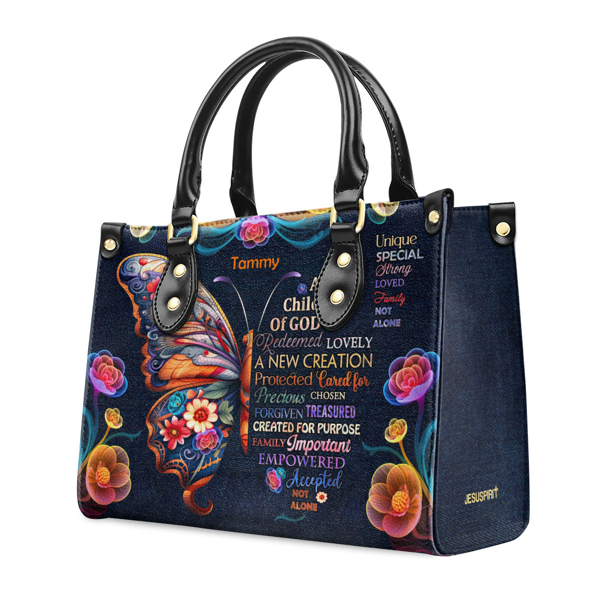 Child Of God - Personalized Leather Handbag GMJSLB200031