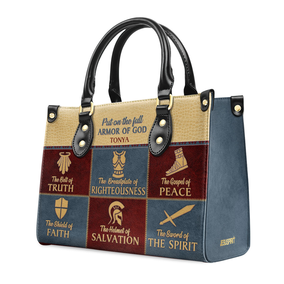 The Belt Of Truth - Personalized Leather Handbag GMJSLB200088