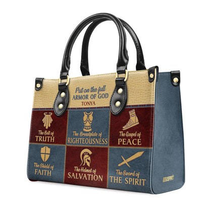 The Belt Of Truth - Personalized Leather Handbag GMJSLB200088
