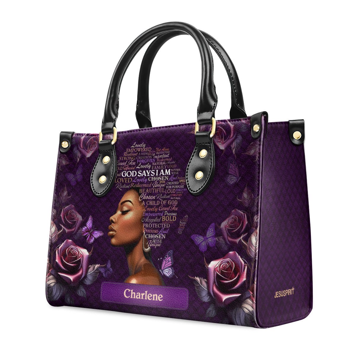Faith-Based Quote - Personalized Leather Handbag GMJSLB200029