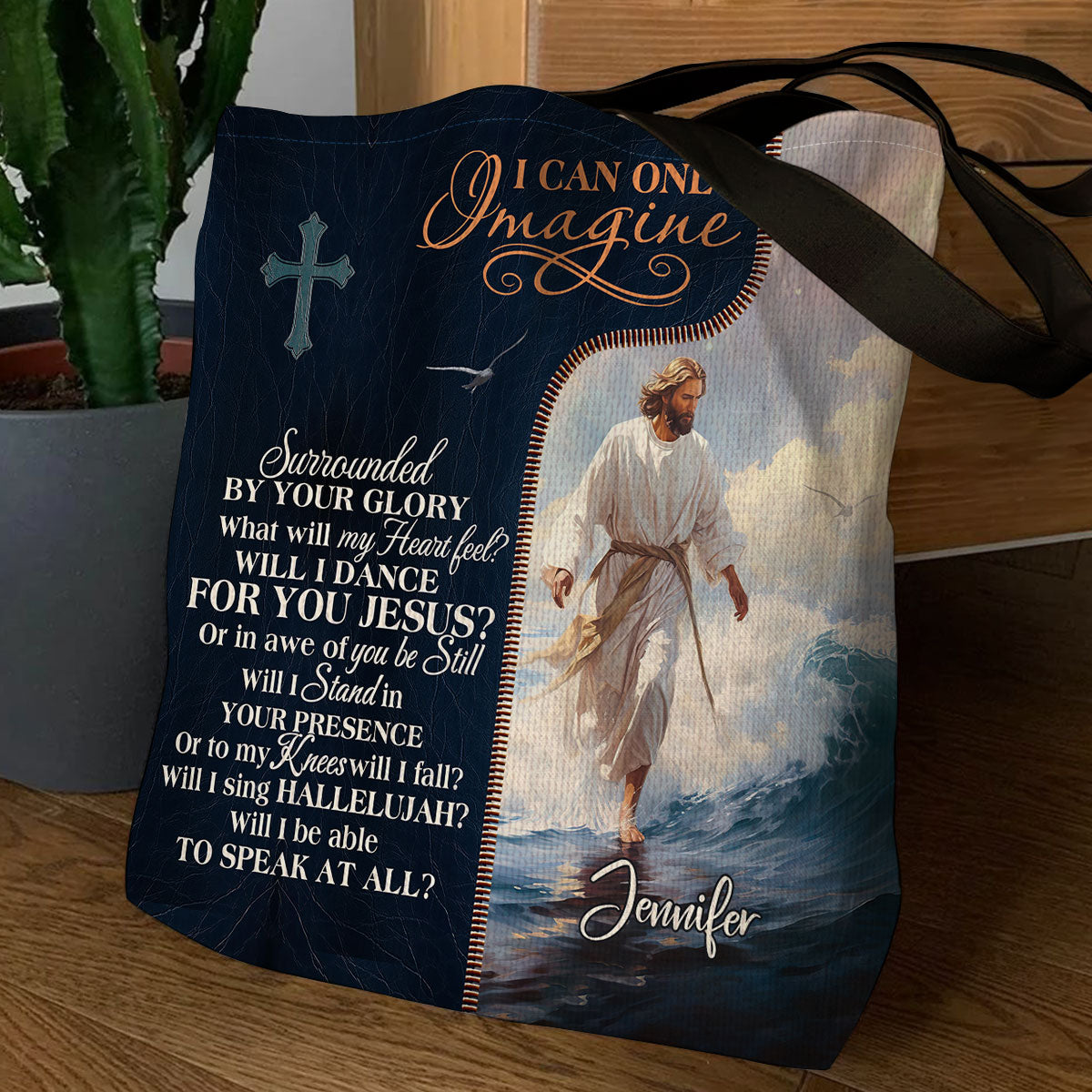 Matthew 5:8 Inspirational Gift - Personalized Tote Bag GTTJS10243
