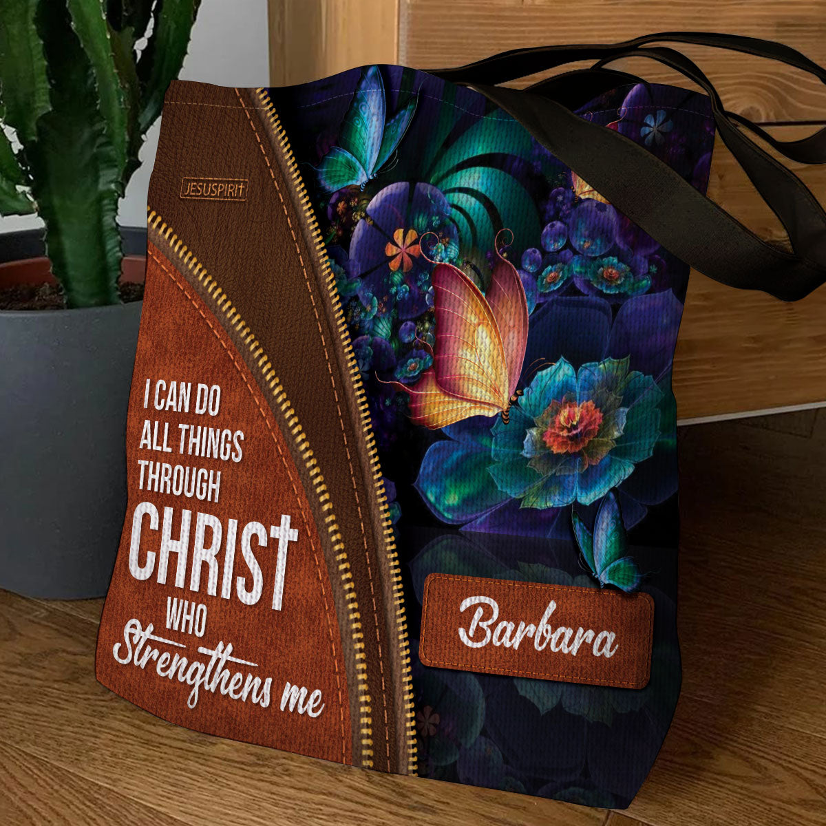I Can Do All Things Through Christ - Personalized Tote Bag GTTJS10140