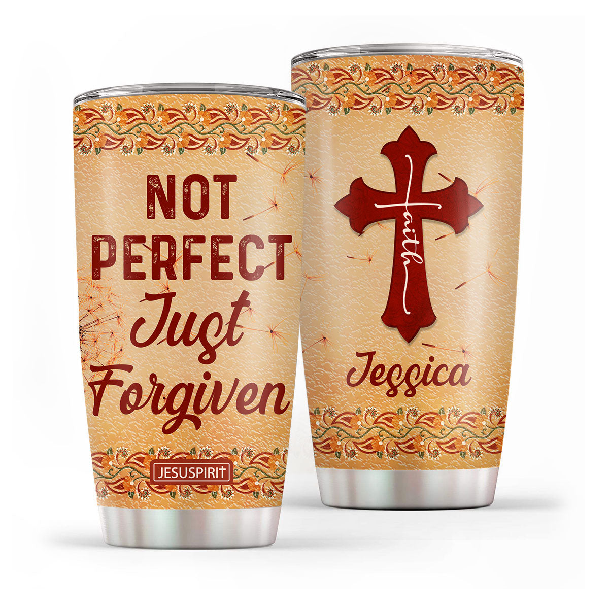 Just Forgiven - Personalized Stainless Steel Tumbler